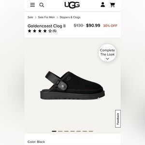 UGG Black Textured Footwear